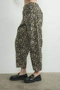 Leopard Barrel Jeans