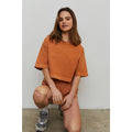 Cotton Oversized Cropped Tee