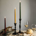 Beeswax Taper Candles – Dripless & Handmade in USA: Burgundy / 12"