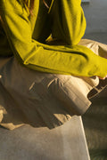 Naomi V Neck Sweater in Chartreuse