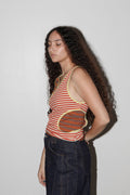 Layered Loop Tank in Mixed Stripe: Mixed Stripe / M