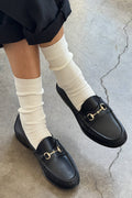 Crisp Step Socks: White