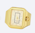 Apollo Watch Ring-Quartz Stretch Ring- Gift Box : Yellow Gold