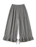 4029 WIDE COTTON PANTS WITH EYELET EMBROIDERY: VIOLA