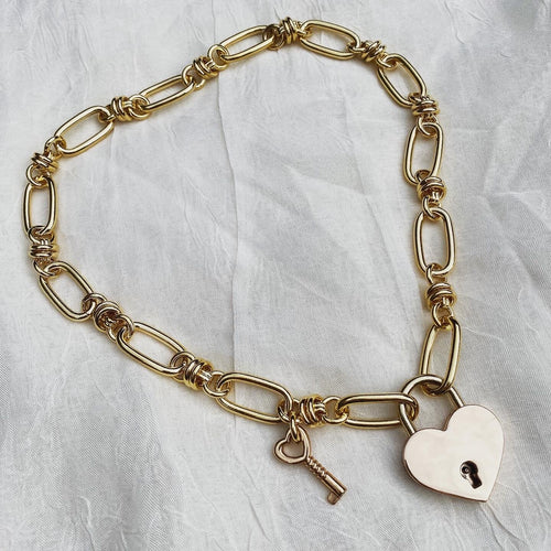 FEAST Heart Lock Necklace