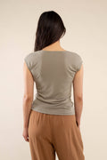 Sato Cupro Cowl Neck Top