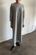 Sunday Dress- 100% Cotton Grey Dress