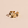 Shapes Ring: Brass / 7 and 8