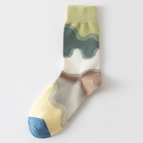 Color Gradient Patchwork Socks