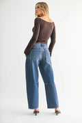 Utility Seamed Barrel Denim