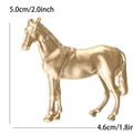 Pony Brooch Horse Pin - Horse Pin 14K Gold and Silver: Silver