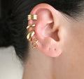 Stainless Steel Ear Cuffs - Sterling Silver Bold Ear Cuffs: Dainty Dome (Stainless Steel)