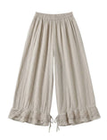 4029 WIDE COTTON PANTS WITH EYELET EMBROIDERY: VIOLA