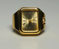 Apollo Watch Ring-Quartz Stretch Ring- Gift Box : Yellow Gold