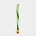 Rope Candles - Green (2 Pack) - 11" Vibrant Taper Candles