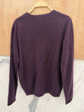 V-neck Pullover in Cashmere, Wool & Silk: Coral Pink / One size