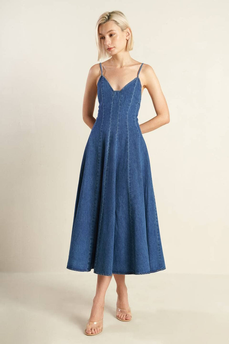 Denim Wash Cami Dress