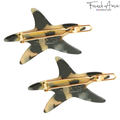 French Amie Star Fish Small Hair Clips Cellulose Acetate Beach Barrette Slide Set of 2: Tokyo