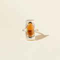 Walton Ring - Brown: Gold Plated / 7