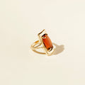 Walton Ring - Brown: Sterling Silver / 8