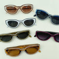 Cat Eye Outlined Sunglasses
