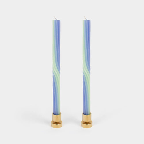 Pivot Candles - Lav. & Green (2 Pack) - 11" Vibrant Tapers