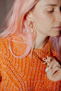 Abstract wave earrings