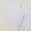 White Cotton Removable Frill collar: Regular