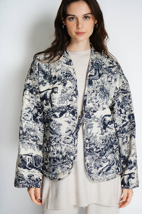 Printed Quilted Jacket