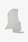 Gray hooded garment on a white background