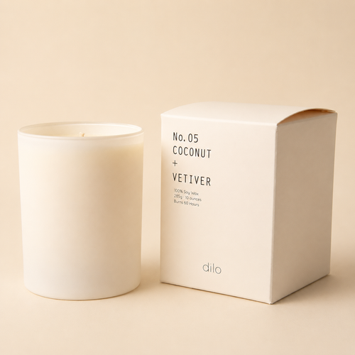 No. 05 Coconut + Vetiver Soy Candle