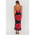 Scarlett Pansy Ruched Mesh Dress