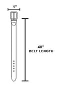 Round Ring Buckle Leather Belt