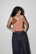 Layered Loop Tank in Mixed Stripe: Mixed Stripe / M