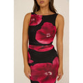 Scarlett Pansy Ruched Mesh Dress