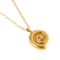 Threaded Circle Pendant Vintage DPJN0805: Gold