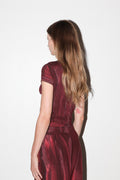 Mineral Dye Baby Tee in Wine: Wine Mineral Dye / S