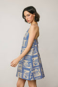 Tuscan Summer Scenic Print Dress