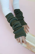 Wool Blend Arm Warmers / Leg Warmers: One Size (20 inches) / Ivory