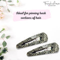 French Amie Clic Clac Large Handmade Cellulose Snap Hair Pins for Women(2 Pcs): Blush Pink