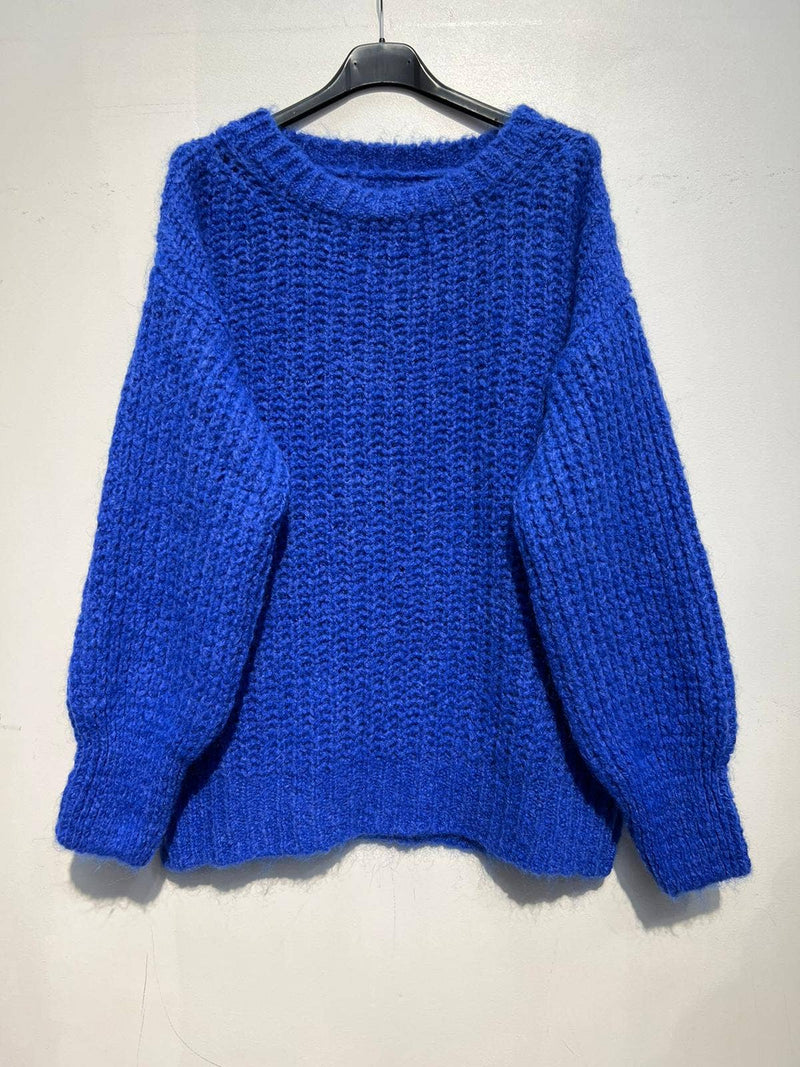 Royal Blue Mohair Sweater