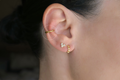 Stainless Steel Ear Cuffs - Sterling Silver Bold Ear Cuffs: Dainty Dome (Stainless Steel)