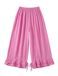 4029 WIDE COTTON PANTS WITH EYELET EMBROIDERY: VIOLA