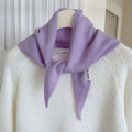 Pure Wool Knit Triangle Scarf Multi-Use_CWOV00279: RED / (OS) 1