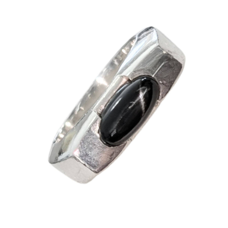 SALE Black Star Sterling Silver Ring: 7