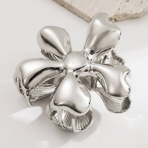 Floral Metal Geometric Hair Claw Clip – Chic Style_CWAHA6182: TYPE2 / (OS) 1
