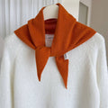 Pure Wool Knit Triangle Scarf Multi-Use_CWOV00279: RED / (OS) 1