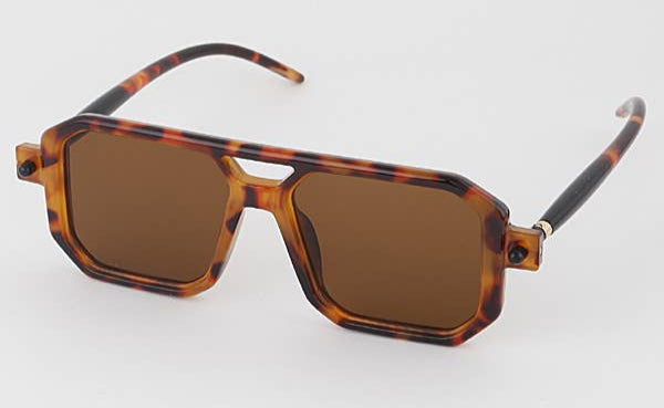 Blocky Aviator Sunglasses