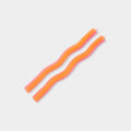 Wiggle Candles - Orange (2 Pack) - 11" Vibrant Taper Candles