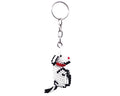 Beaded Dog Seed Bead Figurine Keychain